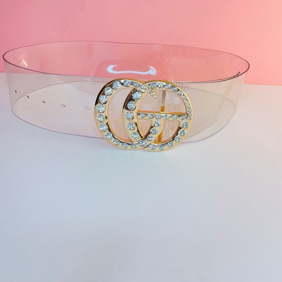 J Elise Boutique Clear Logo PVC Belt - Picture 6 of 6